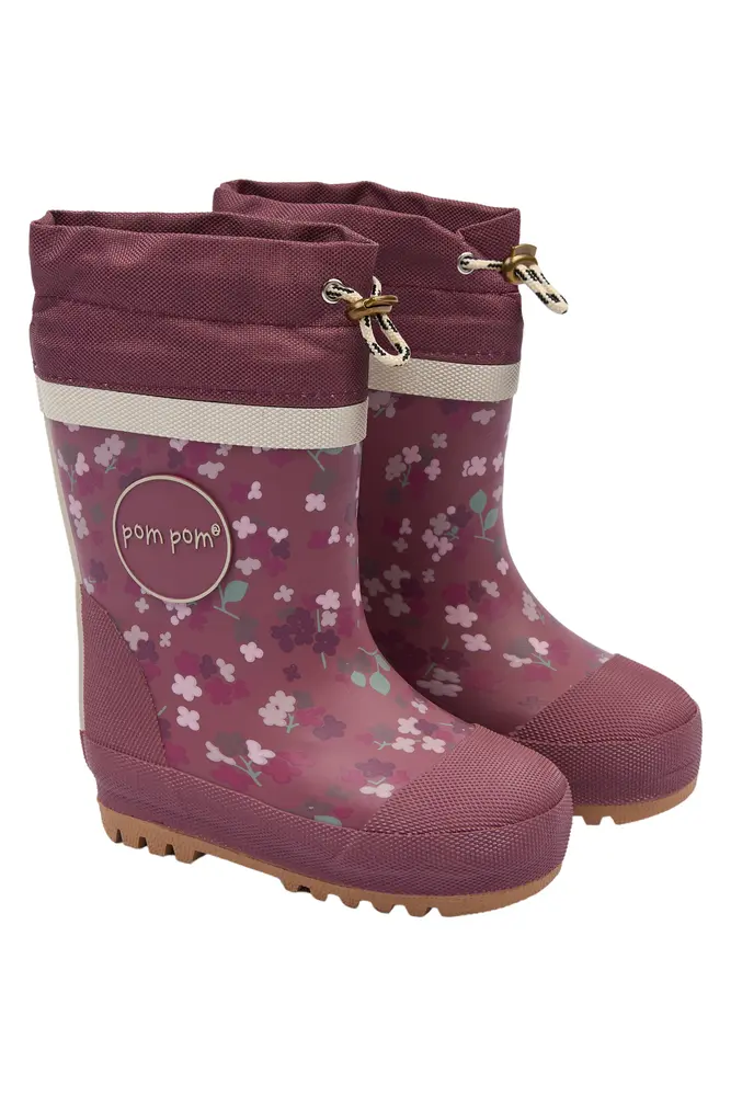 Pompom Brynn Termo Gummistøvler Roan Rouge Hydranger 22