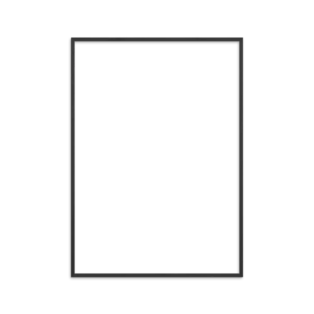 Elegant Sort Træ Ramme 50x70 – Perfekt til Dit Hjem