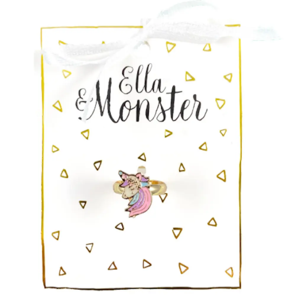 Magisk Ring med Hemmelig Enhjørning fra Ella & Monster