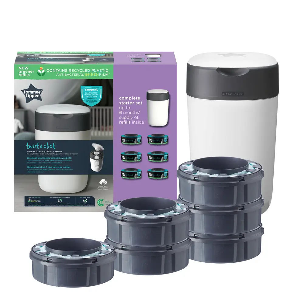 Sangenic Twist & Click Blespand Refills - Lugtfri! 6 stk.