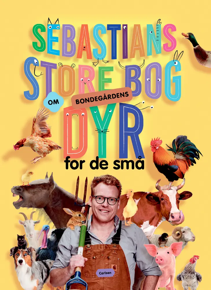 Sebastians Store Bog Om Bondegårdens Dyr - Læring for Børn