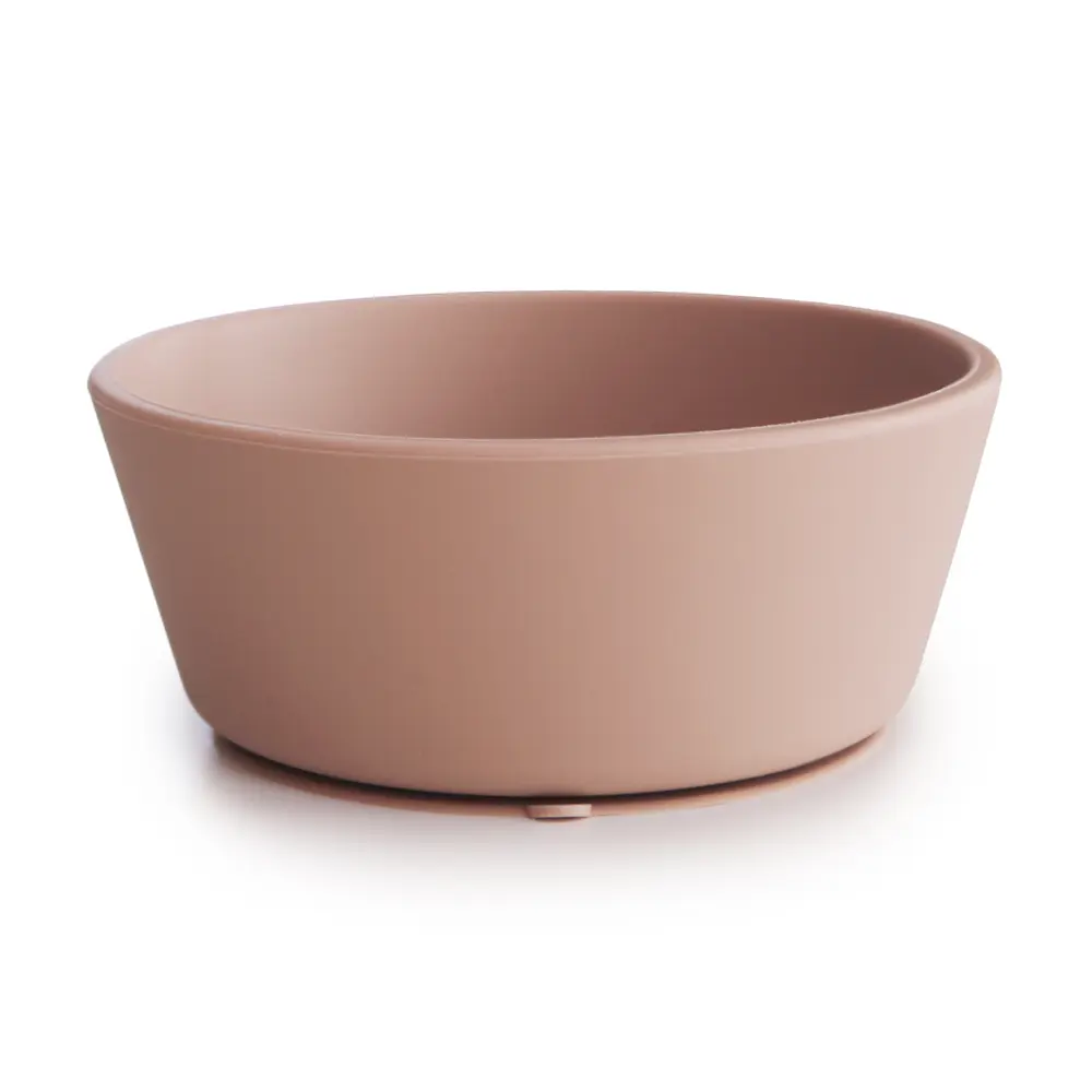 Silikoneskål med Sugekop - Blush fra Mushie til Børn