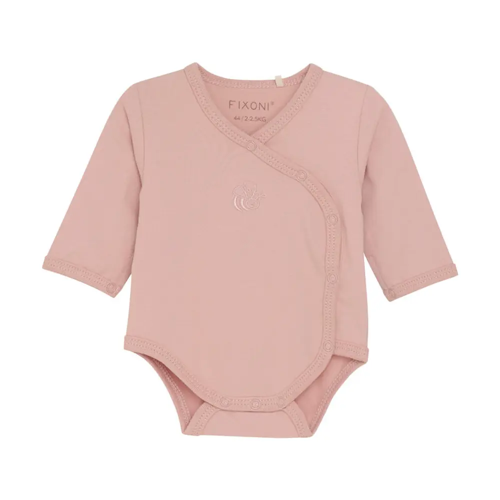 Slå-om Body Langærmet i Pale Mauve - Black Friday Tilbud