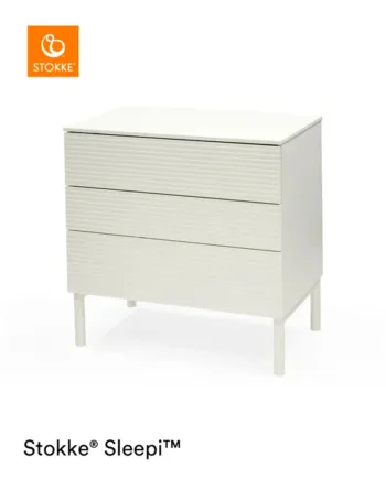 Stokke Sleepi Kommode i Hvid – Perfekt til Børneværelset