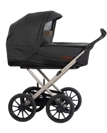 Stork Classic Barnevogn: Champagne og Melange Brown Tilbud!