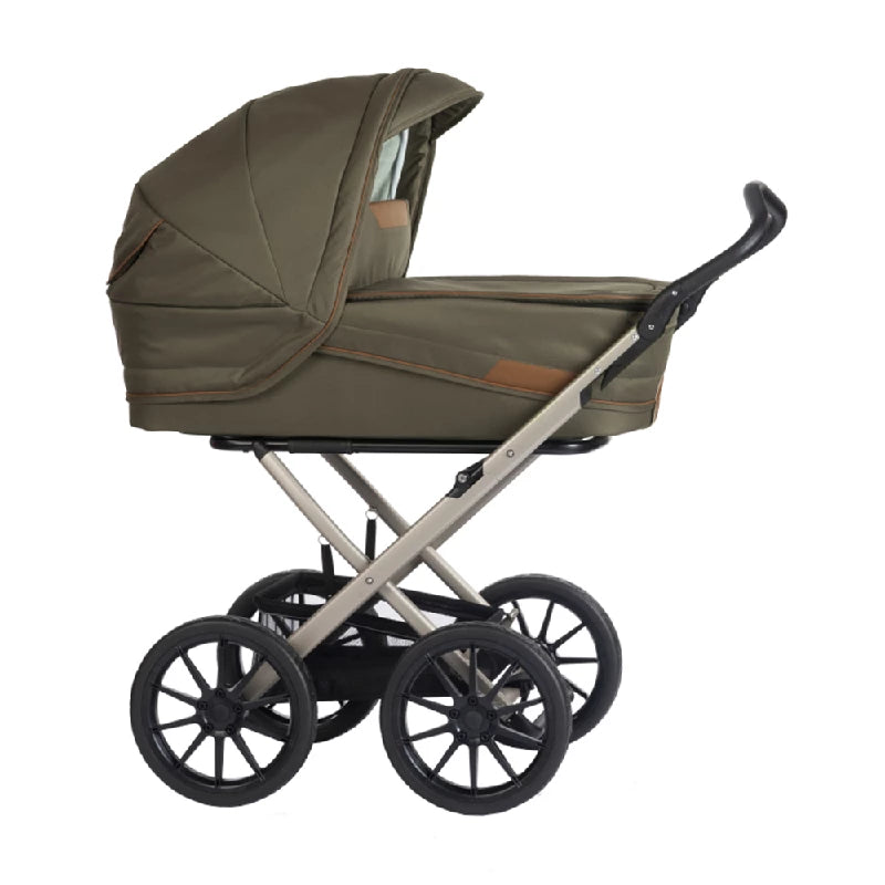 Stork Classic Barnevogn: Champagne og Olive Cognac Tilbud!
