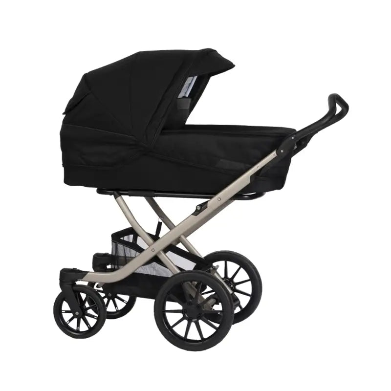 Stork Free Barnevogn i Champagne og Sort - Praktisk Design