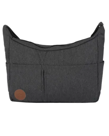 Stork Pusletaske i Graphic Black Cognac - Elegant og Rummelig