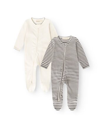 That Apos   Mine Jona Onesie  -pak Dark Grey Stripe 50cm 0m