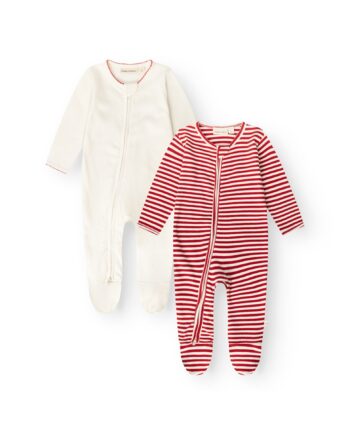 That Apos   Mine Jona Onesie  -pak Red Stripe 50cm 0m