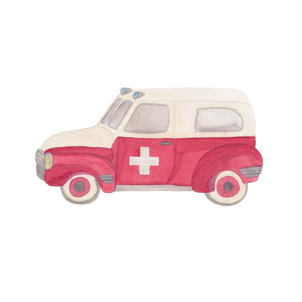 Ambulance Vægklistermærke – Sjov Dekor til Børneværelset!