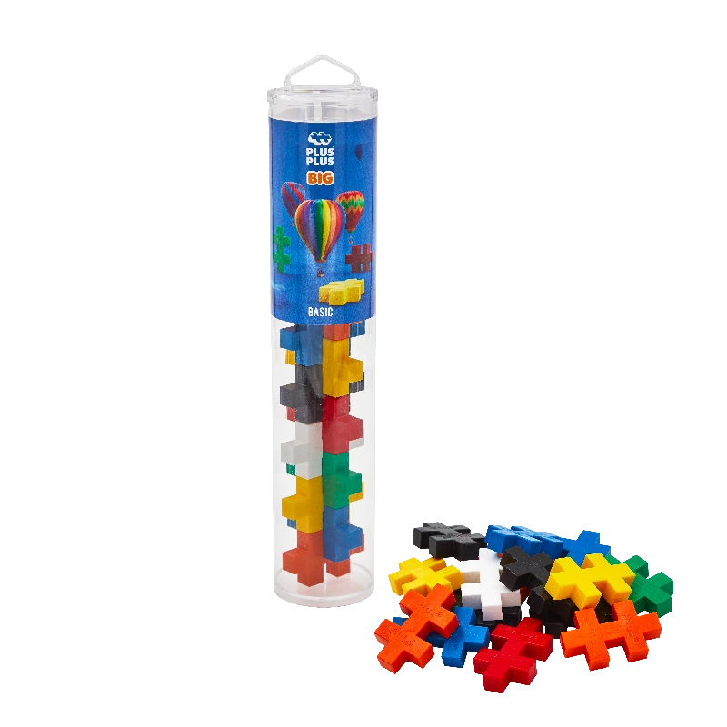 Plus-Plus BIG Basic 15 stk. Tube - Fantastisk Tilbud!