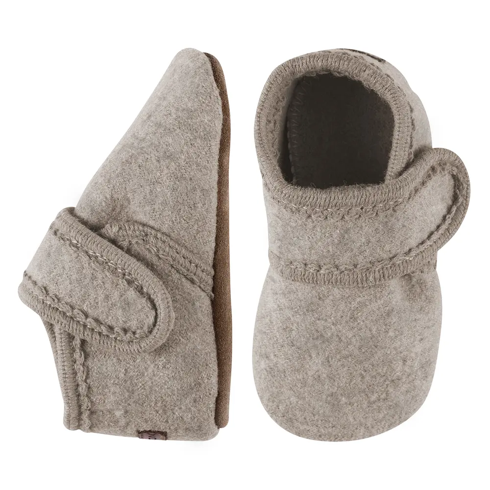 Beige Melange Uld Hjemmesko – Fantastisk Tilbud!