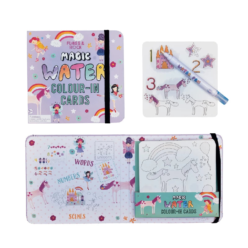 Vandtusch Magiske Kort - Fairy Unicorn Tilbud!