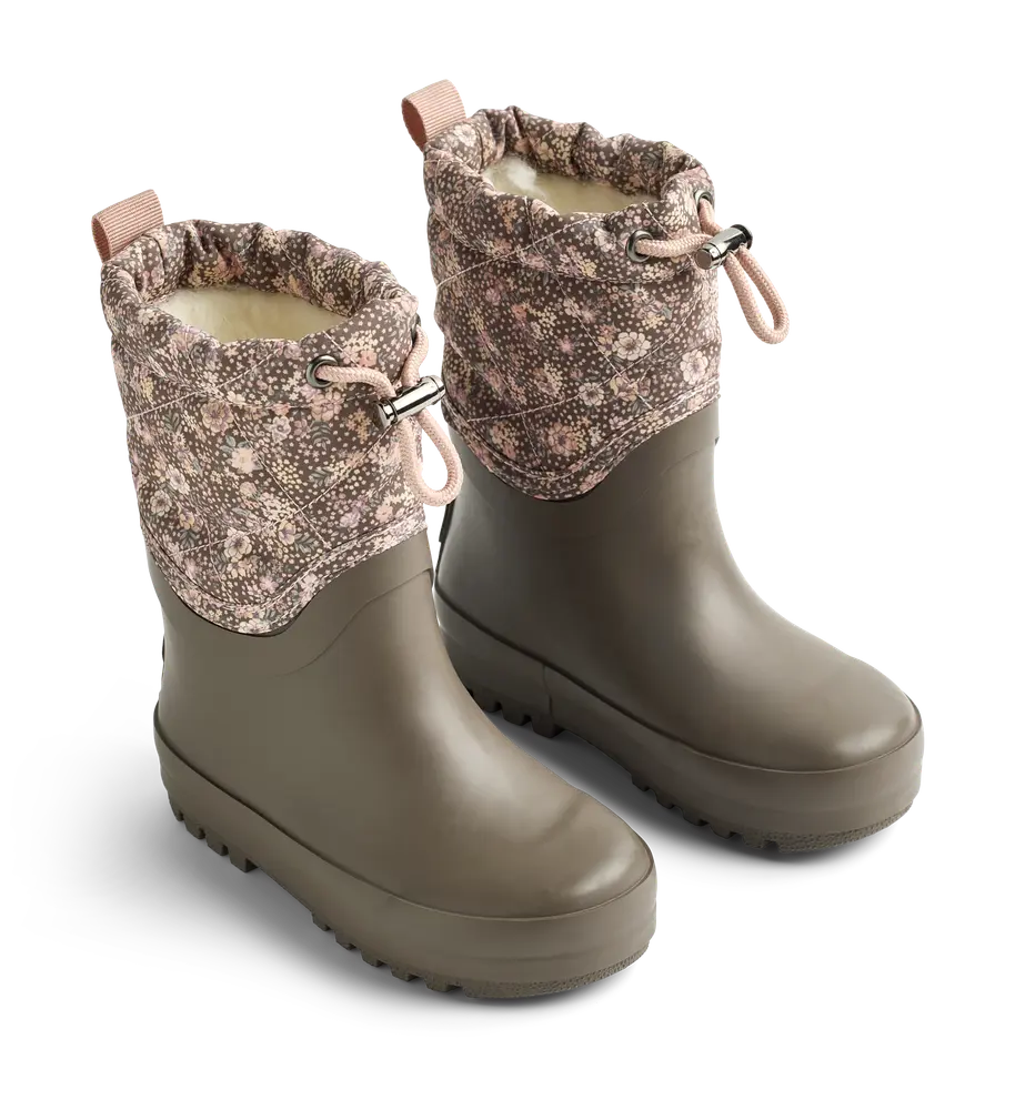 Wheat Drizzle Termo Snestøvle Dry Wood Snow Flowers 25