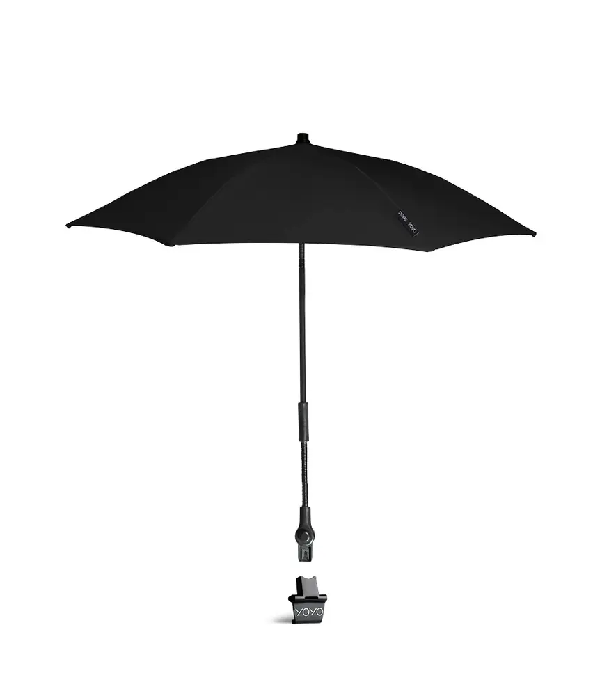 Yoyo Parasol i Sort - Effektiv Solbeskyttelse til Baby